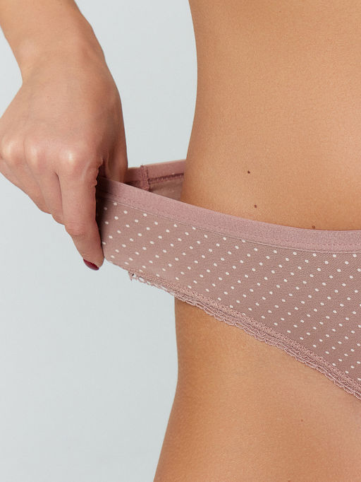 Трусы женские слипы мультипак (3 шт.) розовые в горошек - Mark formelle фото 6