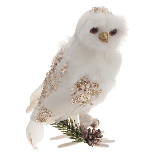 Фигурка декоративная "Сова", L10 W9 H15 см, 2в.