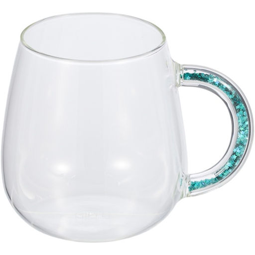 52752 GIPFEL Кружка CHRISTMAS STAR 450 мл, с декоративным наполнителем. Материал: боросиликатное стекло, ПЭТ. Цвет наполнителя: синий