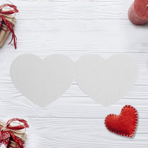 Цена за 10 шт. Открытка-мини двойная «With Love», 7×6 см