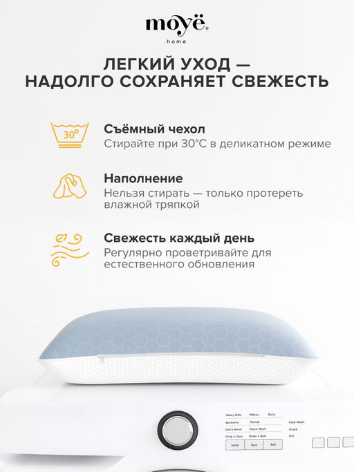 Анатомическая подушка Cool 60*40*13 Moye Smart  РФ