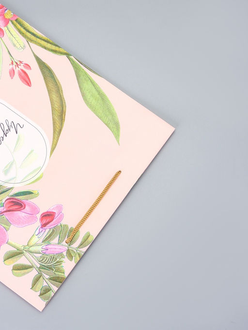 Цена за 2 шт. Пакет подарочный ламинированный Счастья 26?12?32 см