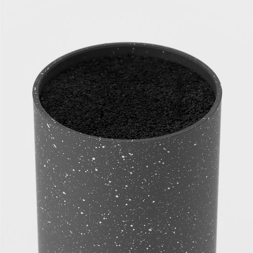 Подставка для ножей с наполнителем Доляна «Серый гранит», 11×11×22 см, цвет серый