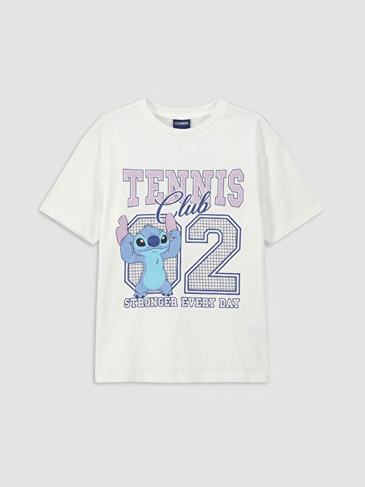 Футболка Stitch Baskili Kiz cocuk Tisort для девочки с принтом