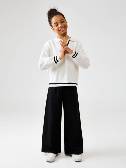 ACOOLA / Джемпер детский для девочек Tea белый фото 2