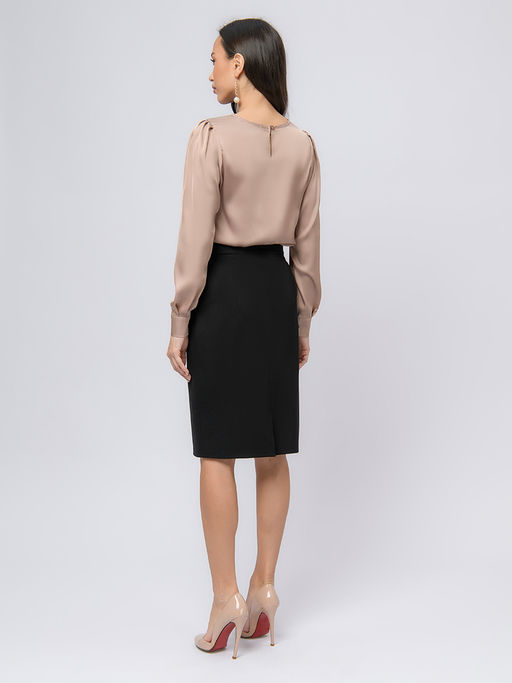 Юбка черного цвета длины миди - 1001dress фото 3