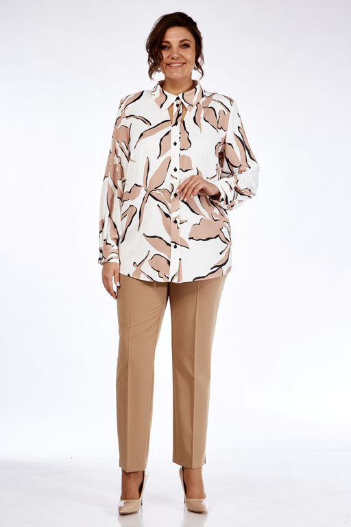 Блуза Элль стиль 2265а бежевый - Anelli фото 2