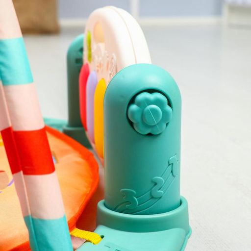 Развивающий коврик Игра малыша, с пианино, круглый, голубой - Simaland фото 9