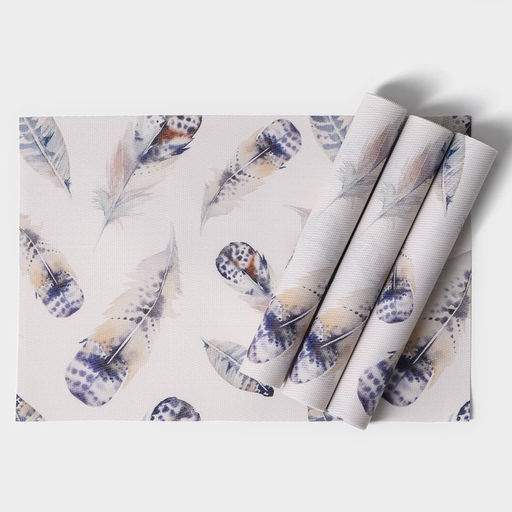 Салфетки сервировочные на стол Доляна «Легкость», 4 шт., 30×45 см, белые