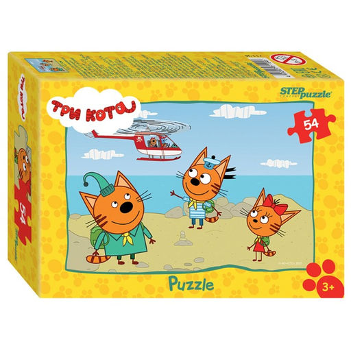 Цена за 20 шт. Пазл «Три кота - 1», МИКС, 54 элемента