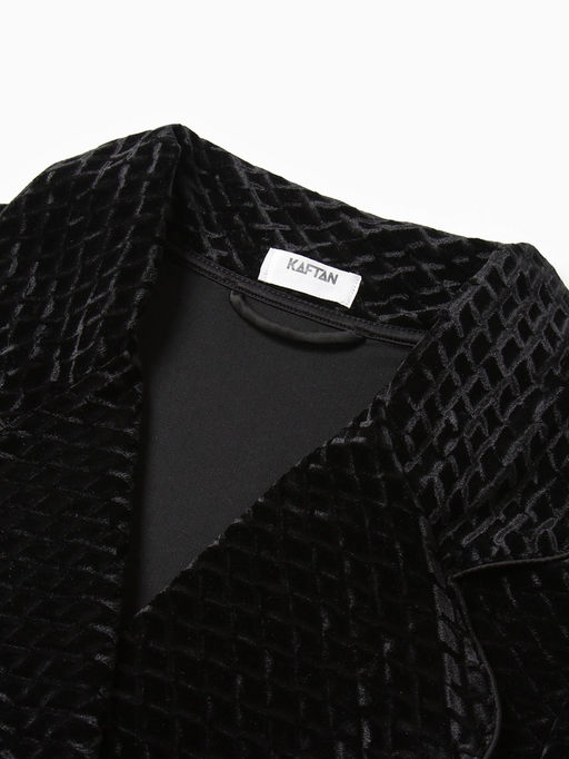 Жакет женский KAFTAN «Бархат», размер 50, чёрный