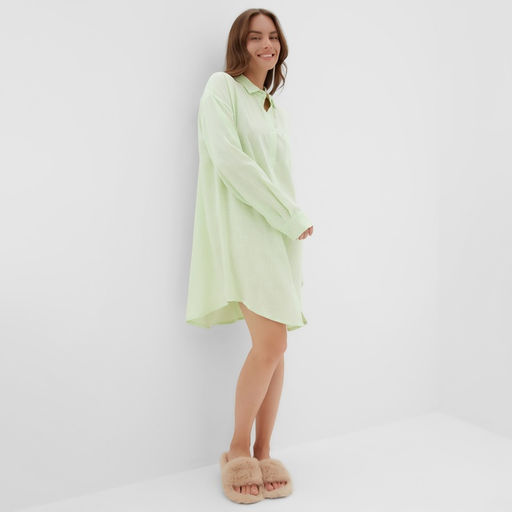 Сорочка женская KAFTAN Lime series, размер 52-54, зелёная