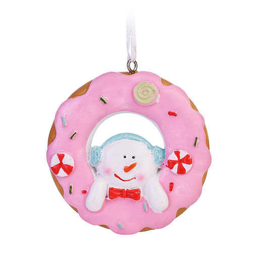 Новогоднее подвесное украшение из полирезины 7,7х7,7х1,7см.