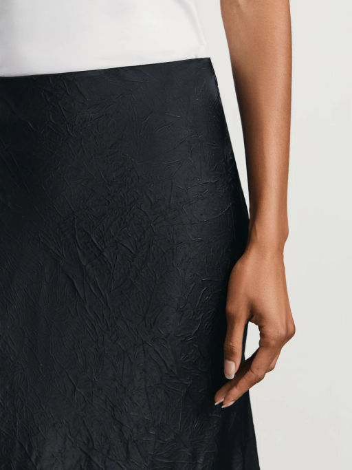 Юбка длины макси из жатого атласа / Zarina фото 6