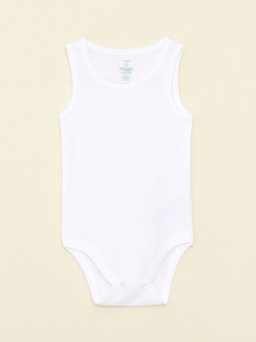 Bisiklet Yaka Basic Organik Pamuklu K?z Bebek ??t??tl? Body 2li - Waikiki фото 3