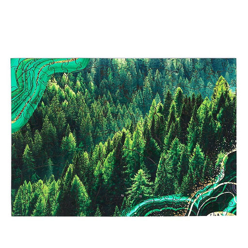 Пазл деревянный фигурный Сокровища тайги, крафт-коробка - Puzzle фото 4