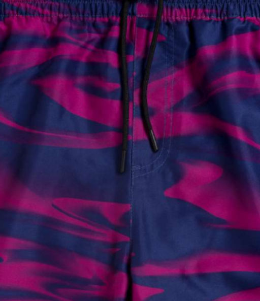 ATLANTIC KMB-216 Шорты мужские пляжные Fire голубой + розовый фото 3