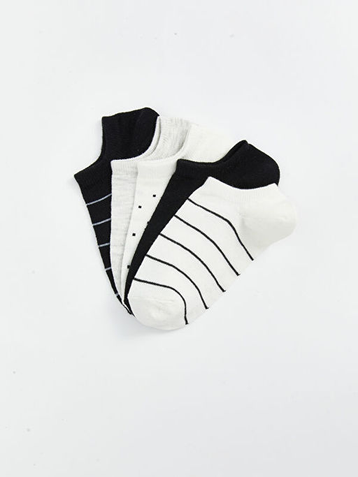 Desenli Kad?n Sneaker ?orap 5li