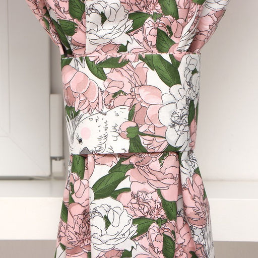 Шторы для кухни Этель. Попугай 149?180 см - 2 шт., подхваты - 2 шт., 80% хлопок, 20% п/э