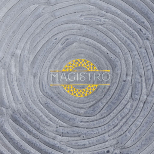 Тарелка подстановочная Magistro Рифл, d=32.5 см, стекло, серая