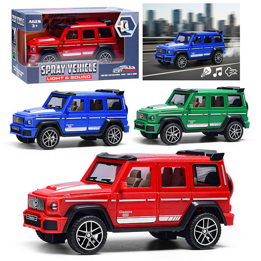 Машина "Джип" (свет, звук, спрей) в коробке