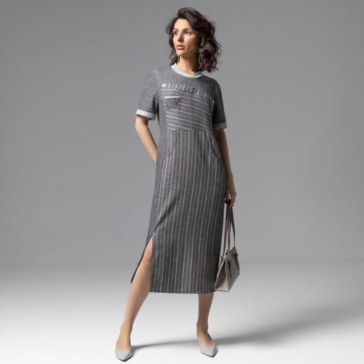 Платье дизайнерское с карманами Простая формула роскоши