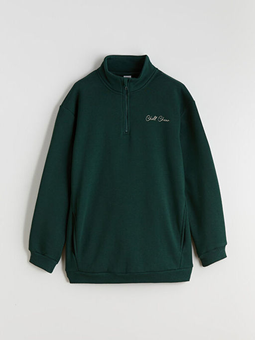 Dik Yaka Erkek ?ocuk Sweatshirt