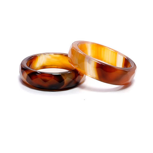 Кольцо из камня Сердоникс для изобилия и процветания магнит для денег размер 16-19мм