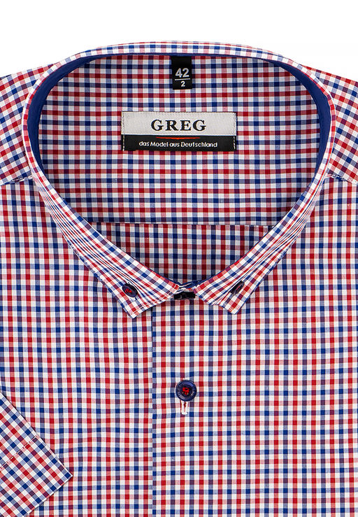 Сорочка мужская короткий рукав GREG 165/109/1002/Z/b/1_GB