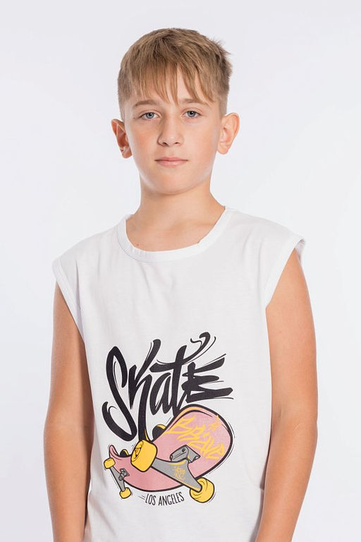 Майка М223055Па Белый - Елена фото 5