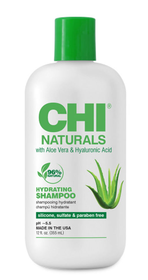 Chi Naturals hydrating aloe шампунь увлажняющий с алоэ 355 мл  фото 2
