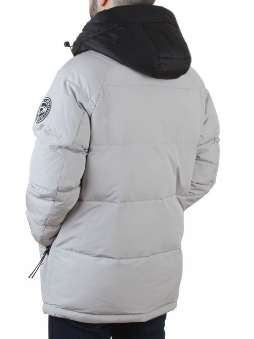 D6855 LT. GRAY Куртка мужская зимняя (200 гр. холлофайбер)