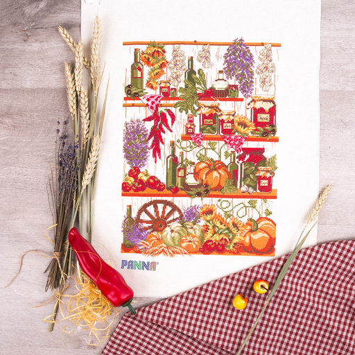 Набор для вышивания PANNA KT-7006 Кладовая осени 23 х 32.5 см