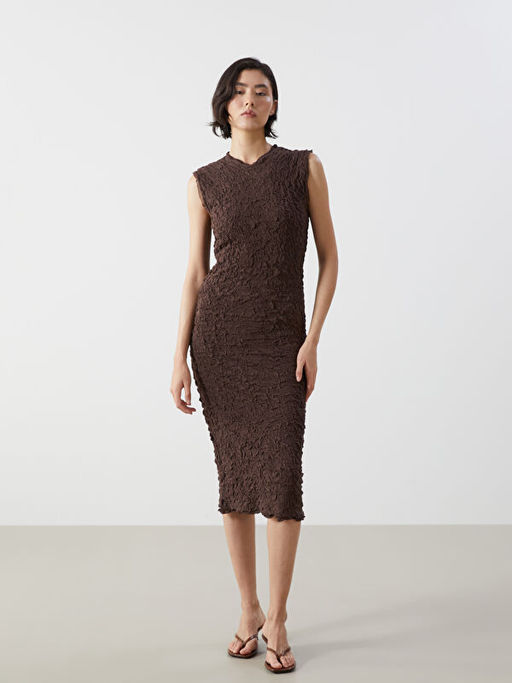 Bisiklet Yaka Kad?n Triko Elbise