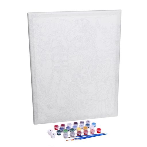 Картина по номерам на холсте с подрамником Дед Мороз с кроликом 40 50 см - Школа талантов фото 6