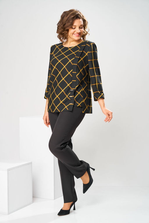 Костюм Romanovich Style 2-1269 горчица/чёрный фото 5