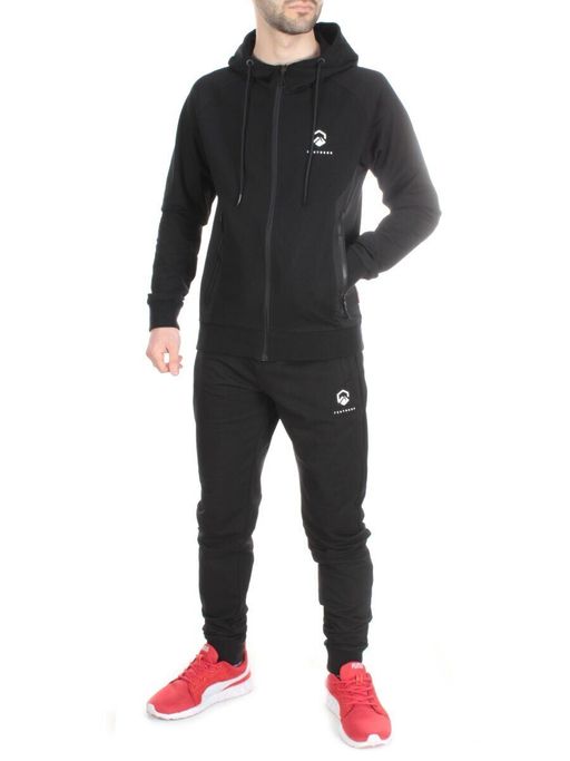 TA5087 BLACK Спортивный костюм мужской TEUYOEOR (75% хлопок 20% полиэстер 5% спандекс) - Fashion фото 3