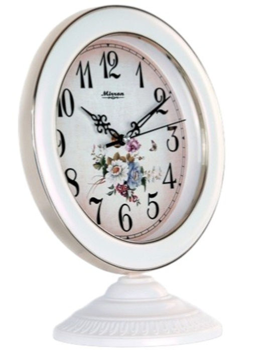 Настольные часы Mirron белые SN78ABB