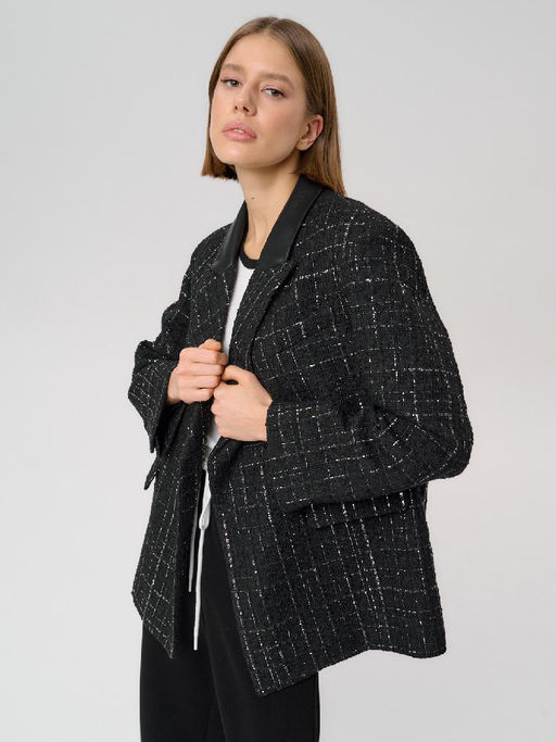 Пиджак женский 12421-34022 black - Eleganzza фото 4