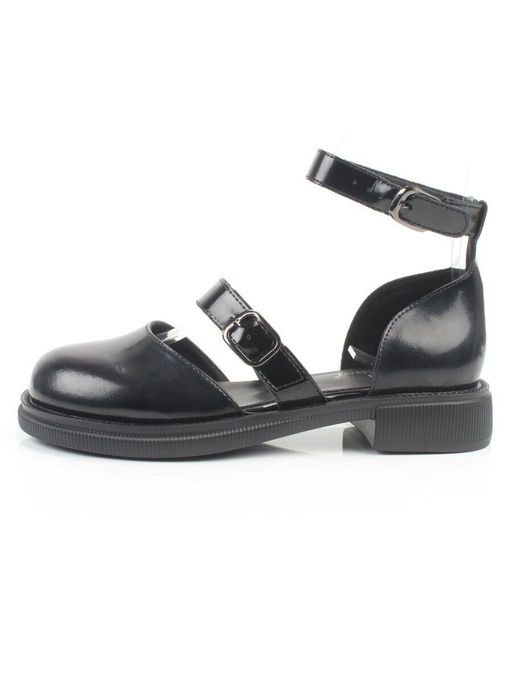 06-YD31-4E BLACK Туфли женские (натуральная кожа)