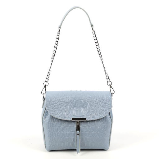 Женская кожаная сумка через плечо под крокодила 0112-8 - Cidirro фото 2