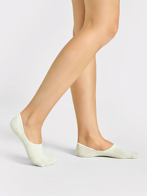 Цена за 5 пар! Женские подследники в молочном оттенке - Mark formelle фото 2