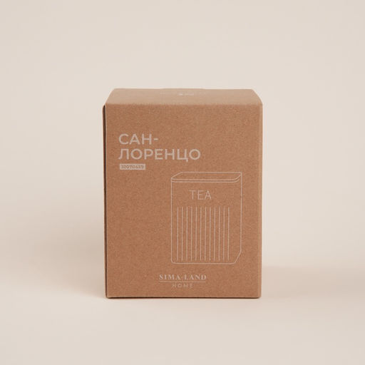 Банка для сыпучих «Сан-Лоренцо», 10×13 см, с бамбуковой крышкой, сталь, розовая