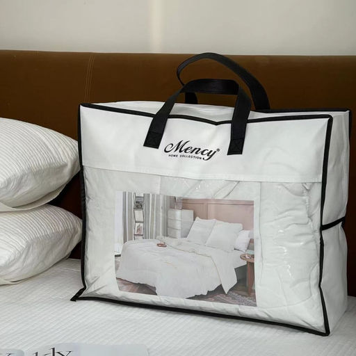 Одеяло Mency средней плотности однотонное с простыней на резинке и наволочками ODMENOR08