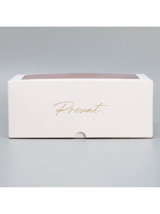 Цена за 5 шт. Коробка для капкейков, кондитерская упаковка двухсторонняя, 6 ячеек «Розы», 25 х 17 х 10 см