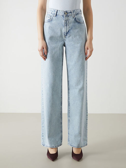 Baggy Fit Kad?n Jean Pantolon