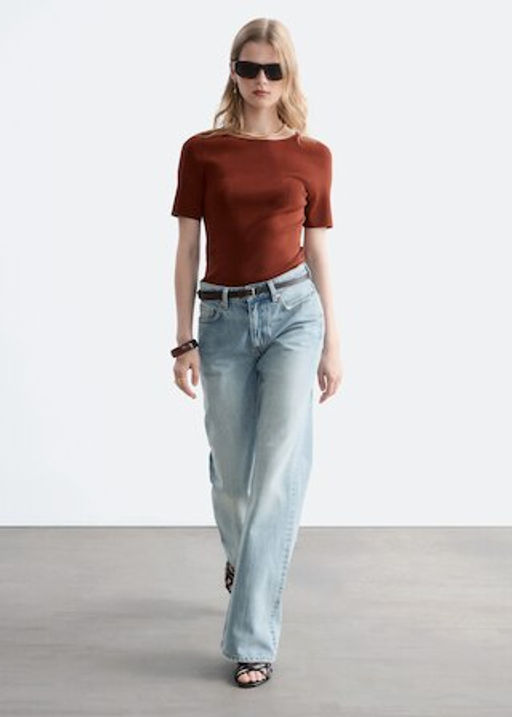 Vaqueros de talle medio y corte bootcut - H&m фото 4