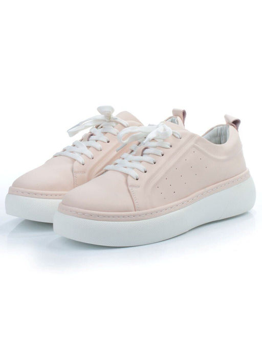 03-PDL196-2 PINK POWDER Полуботинки спортивные женские (натуральная кожа)