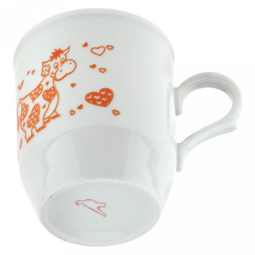 Кружка детская фарфоровая 210мл, форма Русское поле, с ручкой, шелкотрафаретная печать, деколи в ассортименте (Россия) - Домашняя мода фото 11