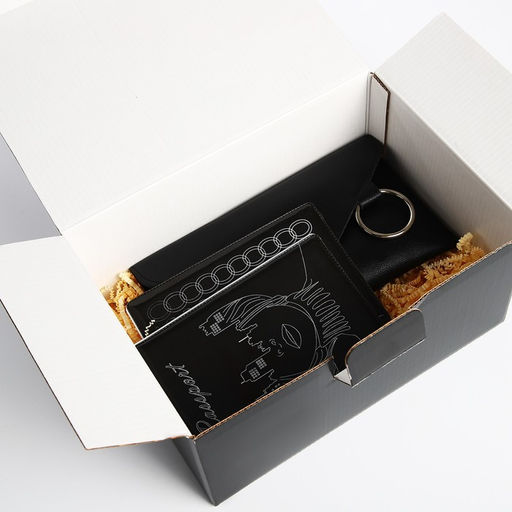 Подарочный набор, поясная сумка, две обложки для паспорта, цвет чёрный - Simaland фото 20